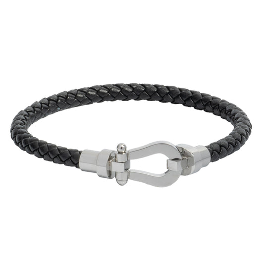 Twist Anchor Leather Bracelet